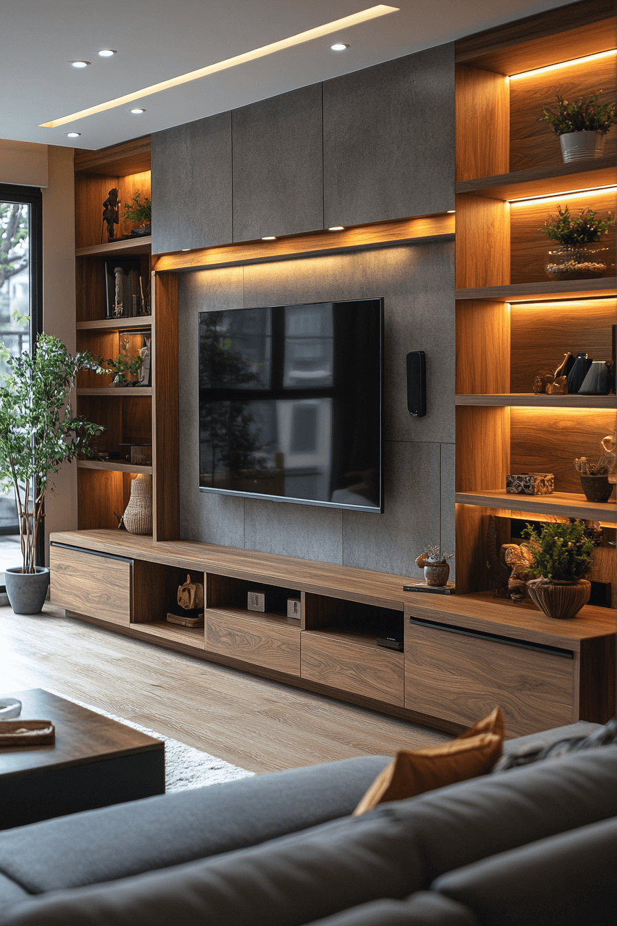 29 TV Unit Design Modern Ideas That Spark Happy Contemporary Vibes 11 tv unit design modern