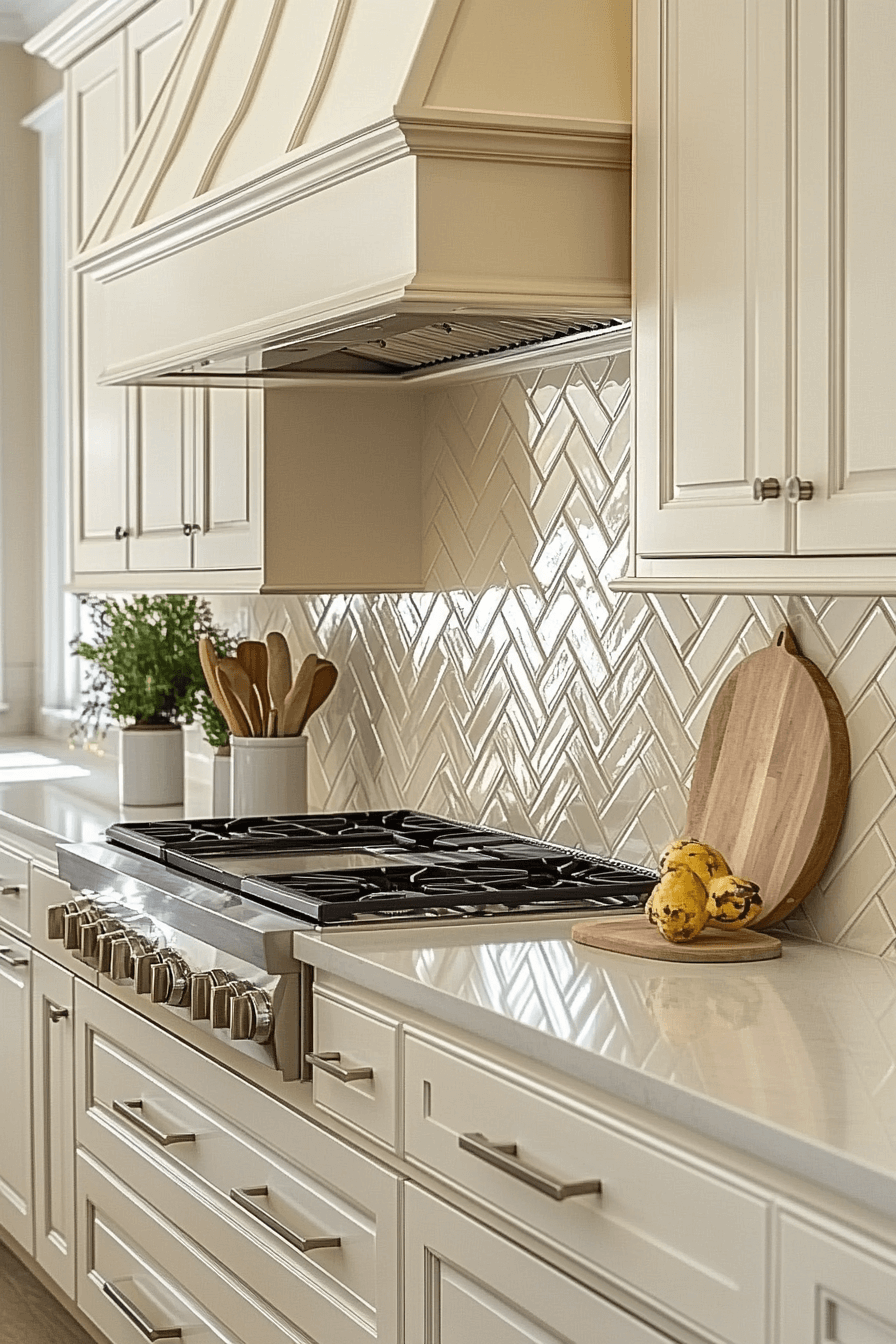29 Herringbone Backsplash Ideas That Make Your Space Feel Inspired 11 herringbone backsplash
