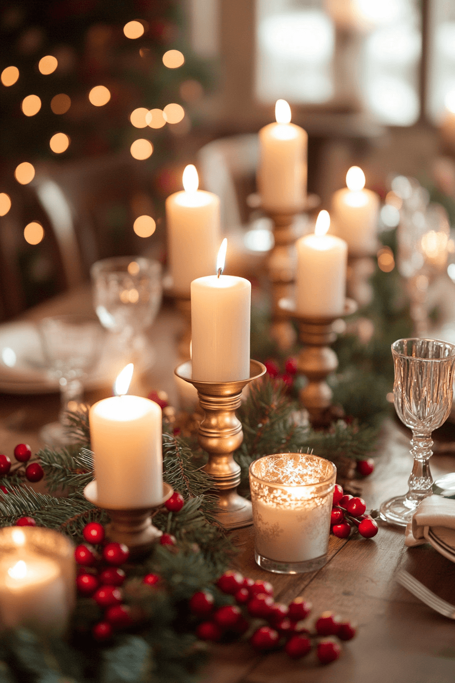 29 Christmas Candle Decor Ideas For A Dreamy Magical Christmas Atmosphere 12 christmas candle decor ideas