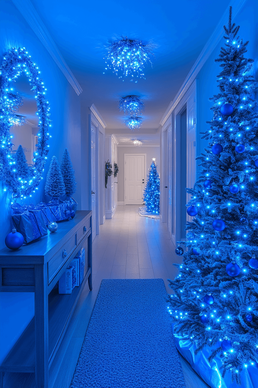 29 Blue Christmas Decor Ideas for a Magical Winter Glow 12 blue christmas decor ideas
