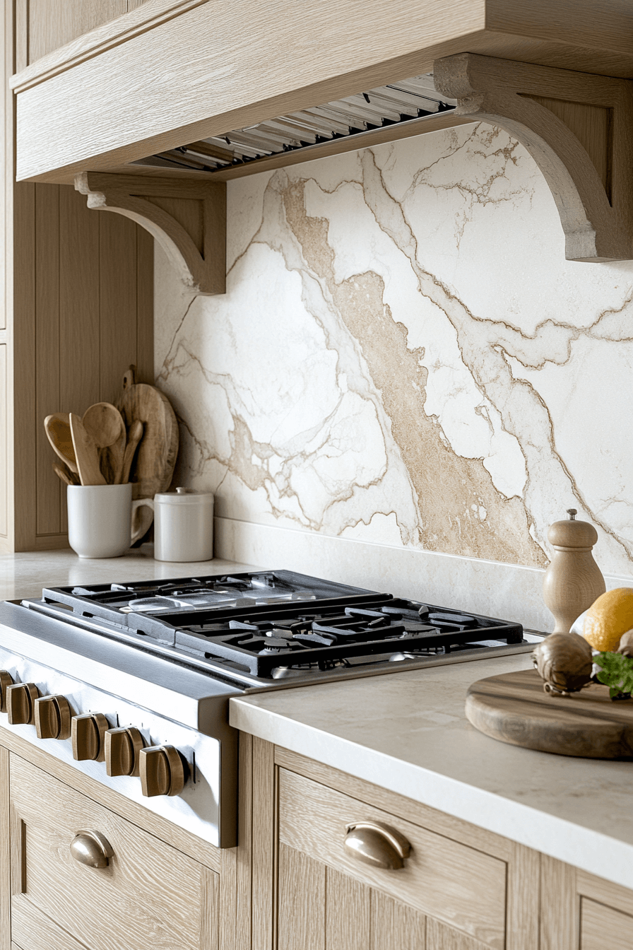 29 Marble Backsplash Inspirations To Create A Bright Modern Space 12 marble backsplash