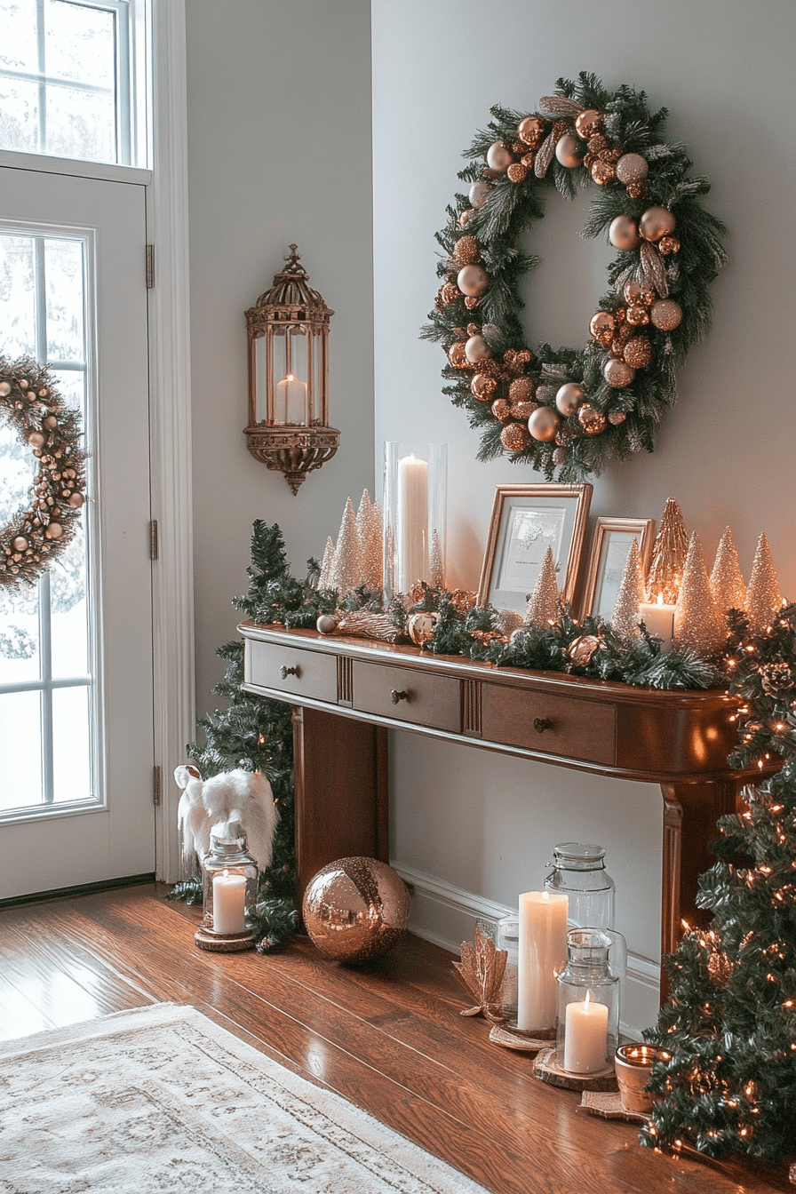 29 Rose Gold Christmas Decor Ideas For A Dreamy Sparkle Filled Celebration 12 rose gold christmas decor ideas