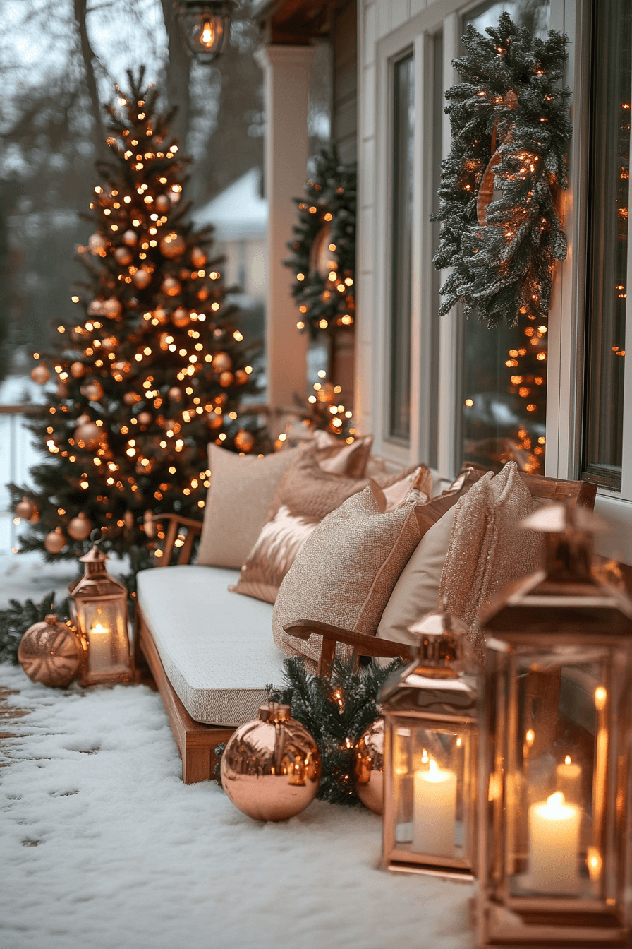 29 Rose Gold Christmas Decor Ideas For A Dreamy Sparkle Filled Celebration 13 rose gold christmas decor ideas