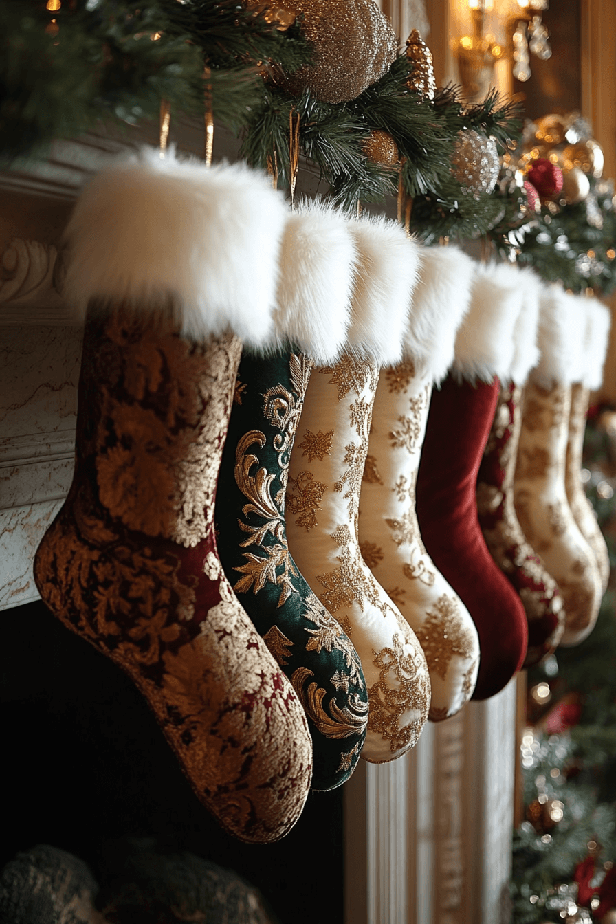 29 Stocking Decorating Ideas That Make Your Mantel Shine Bright 13 stocking decorating ideas