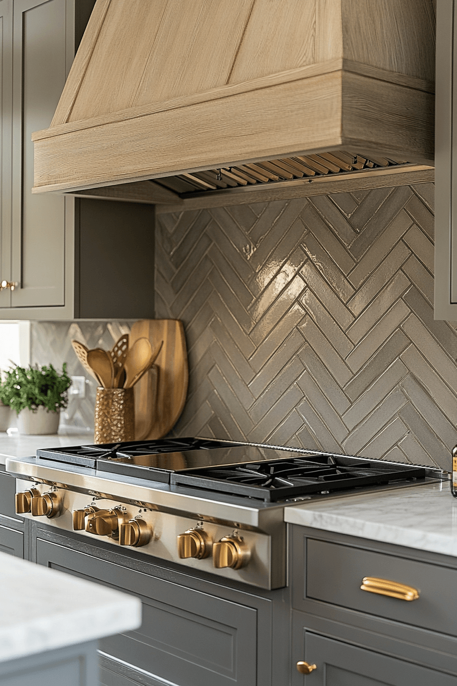29 Herringbone Backsplash Ideas That Make Your Space Feel Inspired 13 herringbone backsplash
