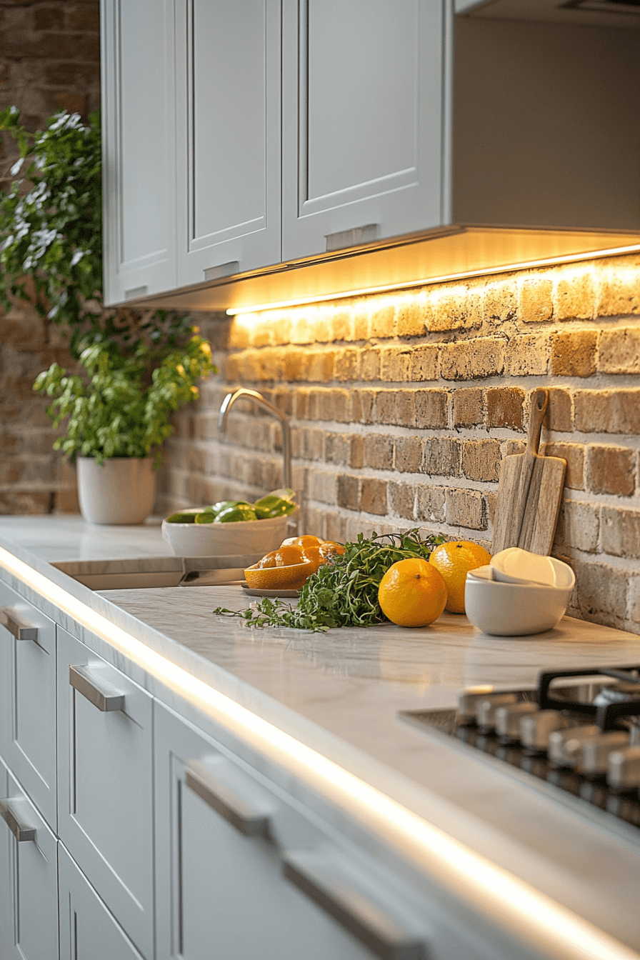 29 Brick Backsplash Kitchen Ideas That Capture Effortless Farmhouse Appeal 13 brick backsplash kitchen