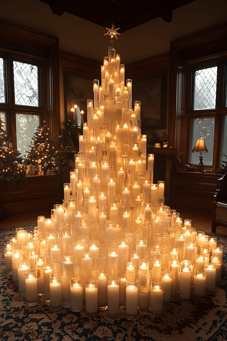 29 Christmas Candle Decor Ideas For A Dreamy Magical Christmas Atmosphere 13 christmas candle decor ideas