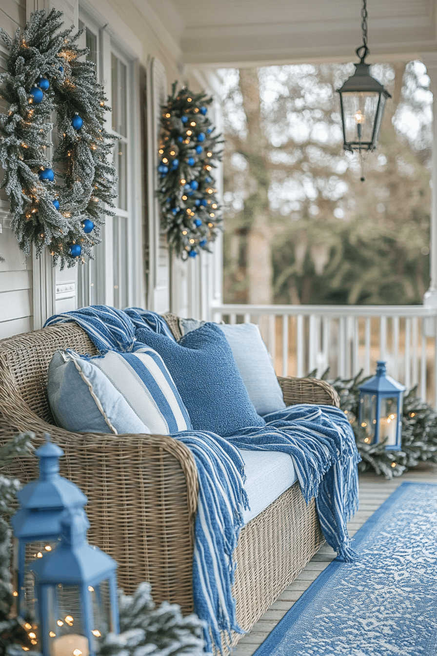 29 Blue Christmas Decor Ideas for a Magical Winter Glow 14 blue christmas decor ideas