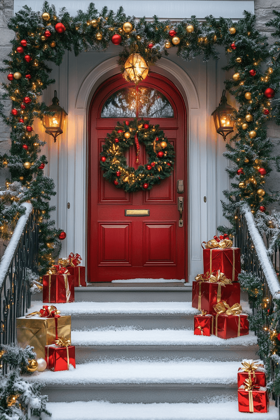 29 Christmas Porch Decor Ideas For A Bright Joy Filled Holiday Look 14 christmas porch decor