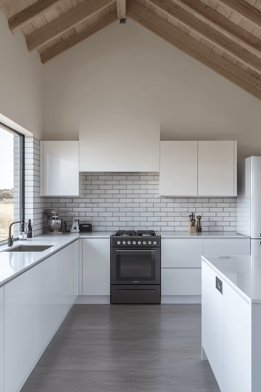 29 Brick Backsplash Kitchen Ideas That Capture Effortless Farmhouse Appeal 14 brick backsplash kitchen