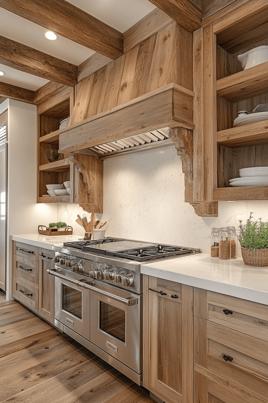 29 Oak Cabinets With White Countertops to Transform Kitchens With Pure Harmony 14 oak cabinets with white countertops