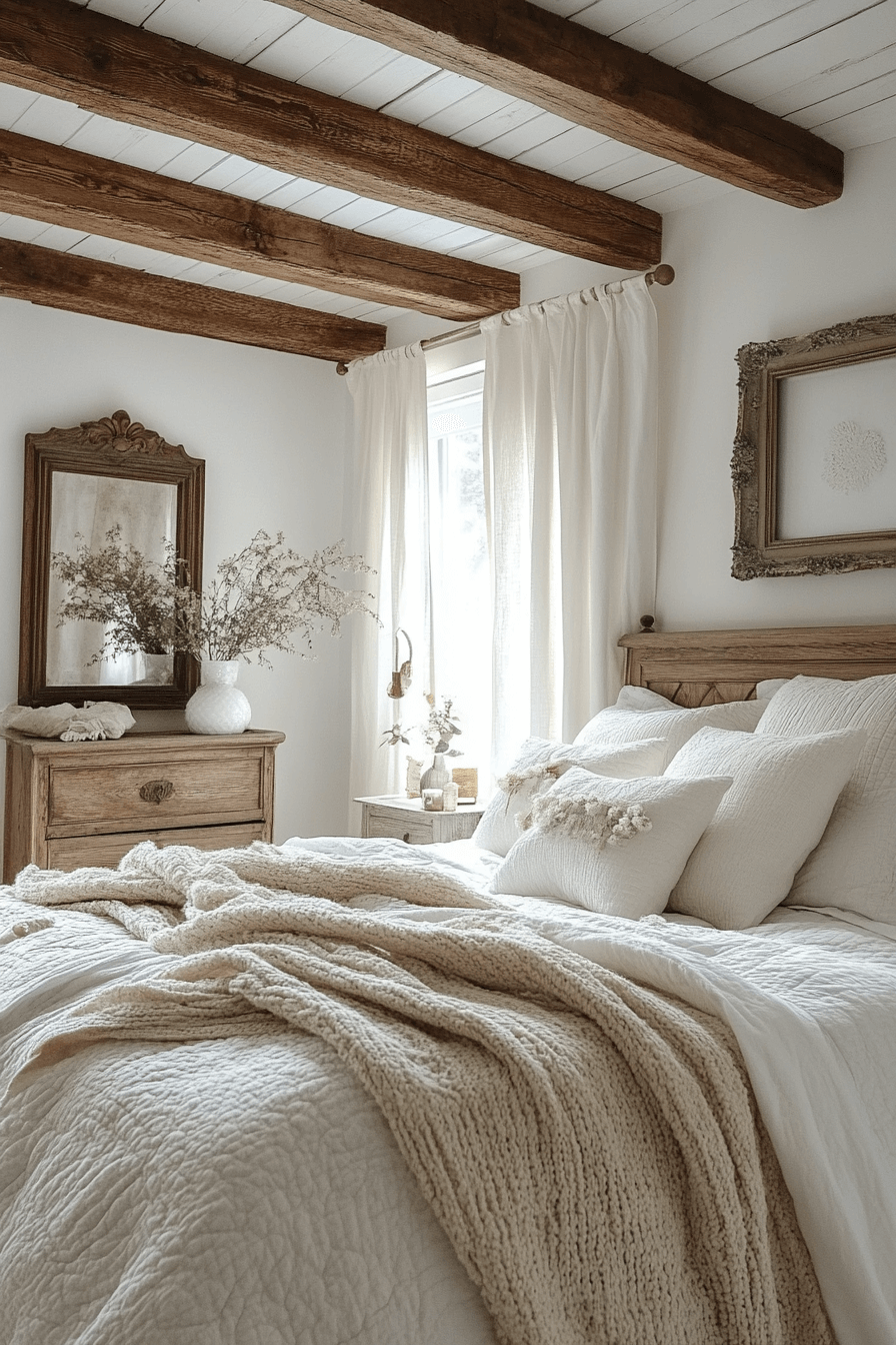 29 Vintage Farmhouse Bedroom Designs To Inspire Charming Cozy Interiors 14 vintage farmhouse bedroom