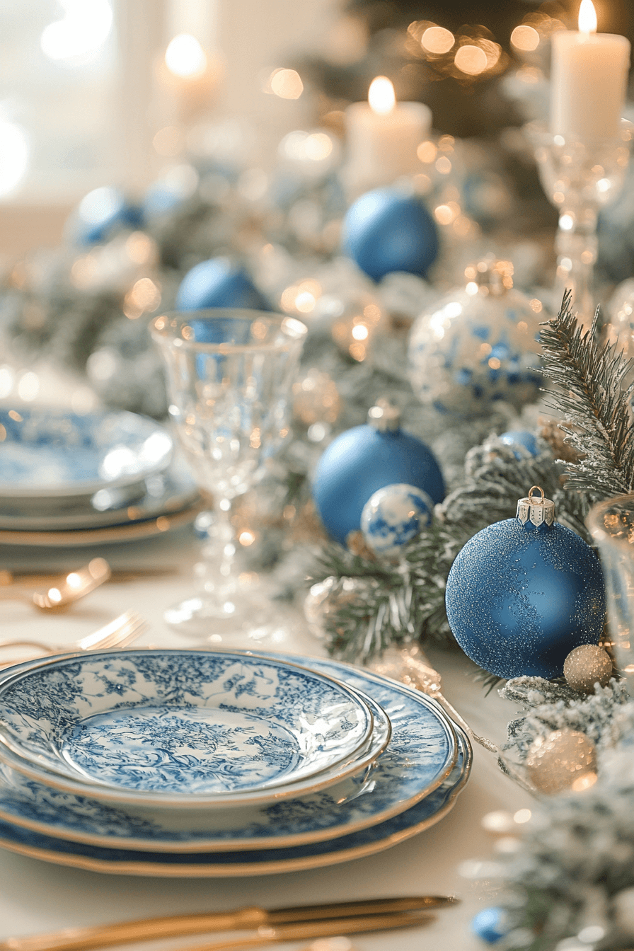 29 Blue Christmas Decor Ideas for a Magical Winter Glow 15 blue christmas decor ideas