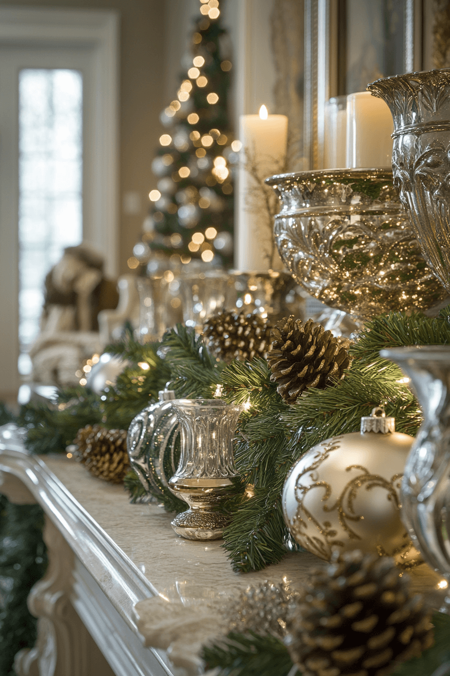 29 Christmas Mantel Decor Ideas For A Stunning Festive Fireplace Style 15 christmas mantel decor
