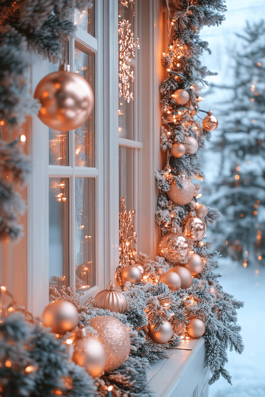 29 Rose Gold Christmas Decor Ideas For A Dreamy Sparkle Filled Celebration 15 rose gold christmas decor ideas