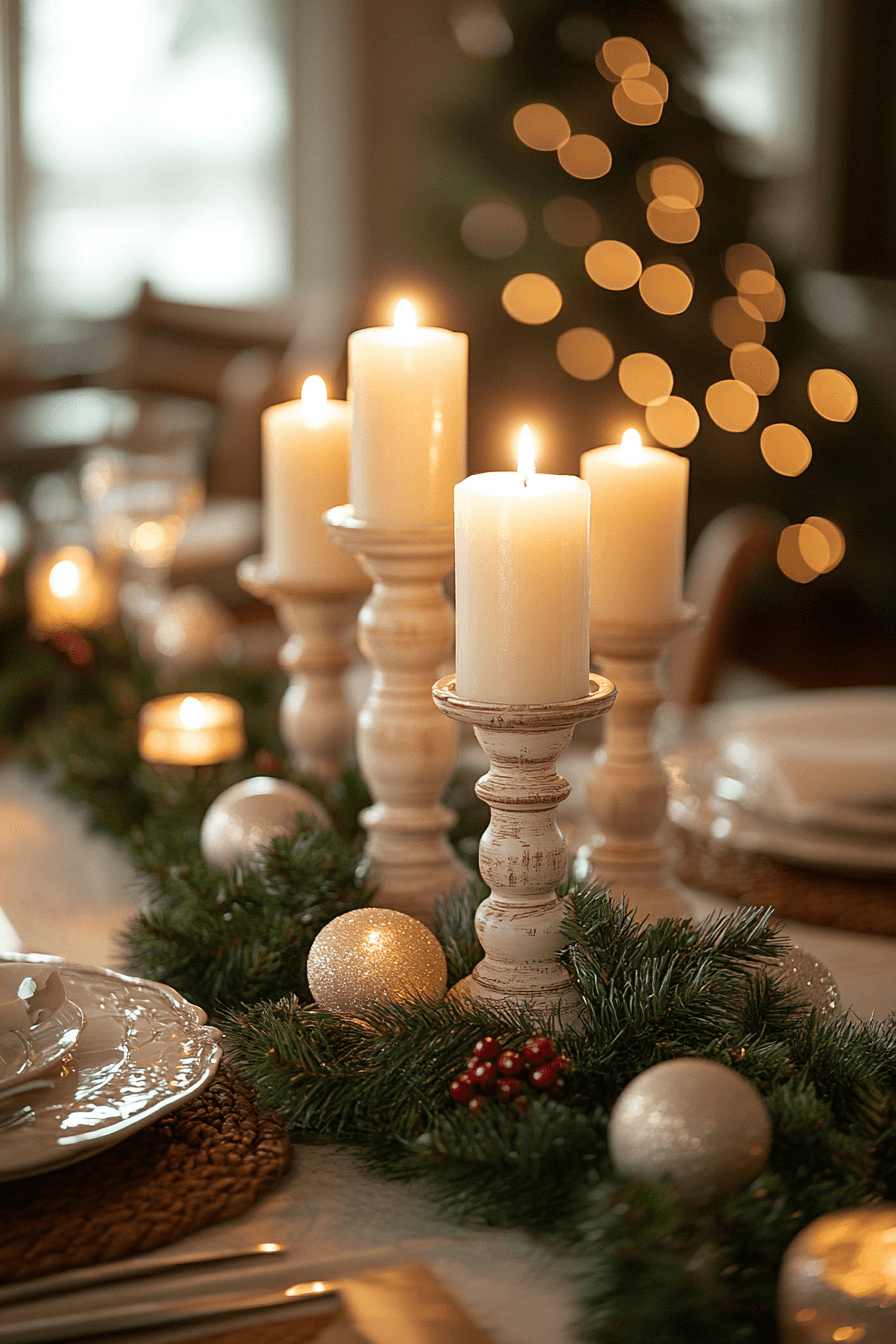 29 Christmas Candle Decor Ideas For A Dreamy Magical Christmas Atmosphere 16 christmas candle decor ideas