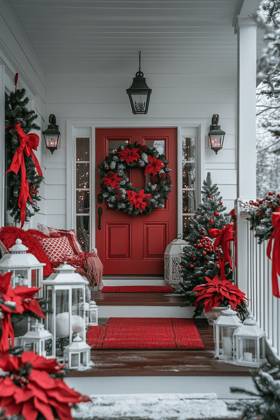 29 Red and White Christmas Decor Ideas For a Cozy Candy Cane Inspired Style 16 red and white christmas decor