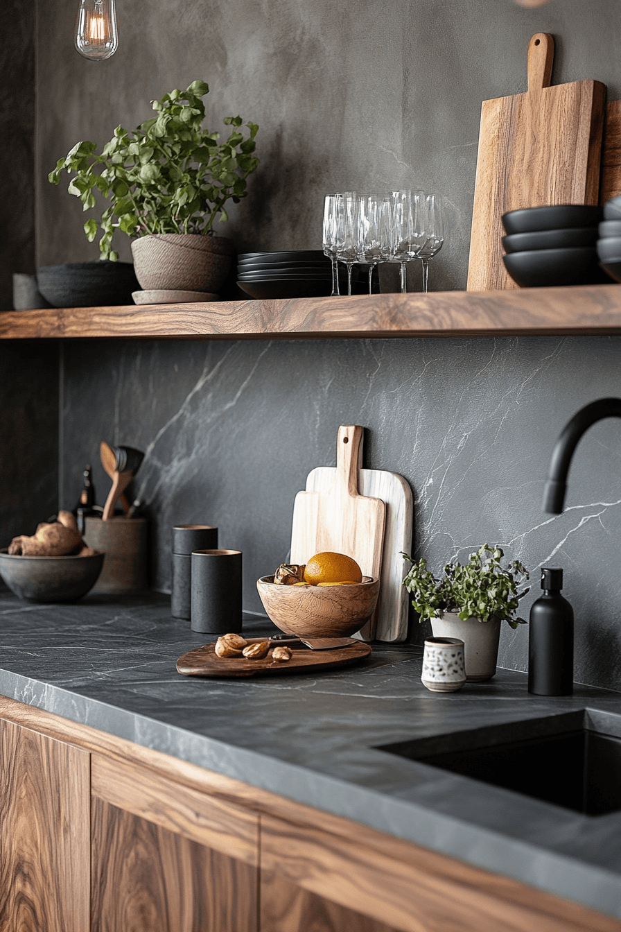 29 Stone Backsplash Kitchen Designs To Bring Texture And Tranquility Together 16 stone backsplash kitchen