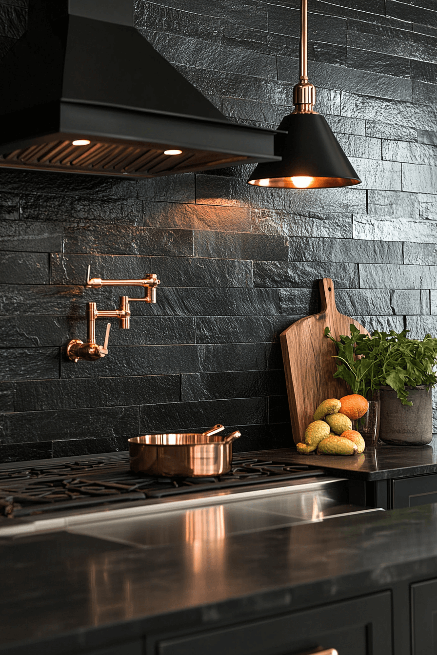 29 Stone Backsplash Kitchen Designs To Bring Texture And Tranquility Together 17 stone backsplash kitchen