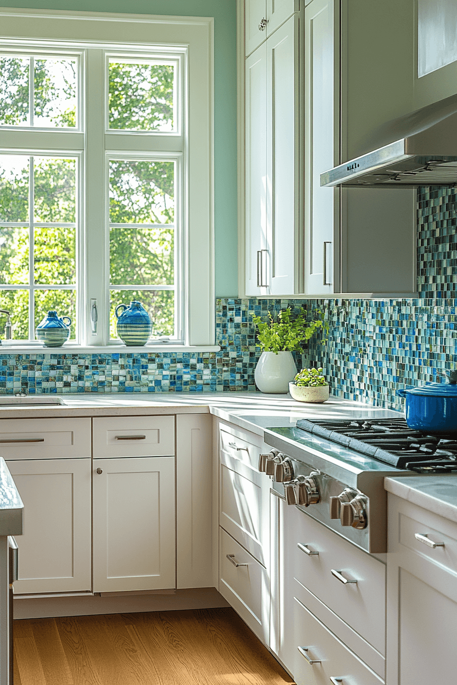 29 Mosaic Backsplash Kitchen Ideas That Capture Artistic Elegance 17 mosaic backsplash kitchen