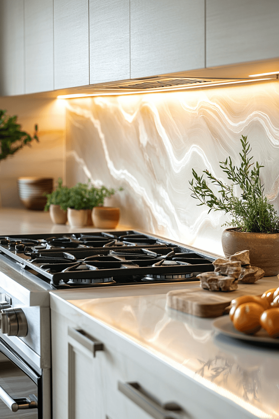 29 Marble Backsplash Inspirations To Create A Bright Modern Space 17 marble backsplash