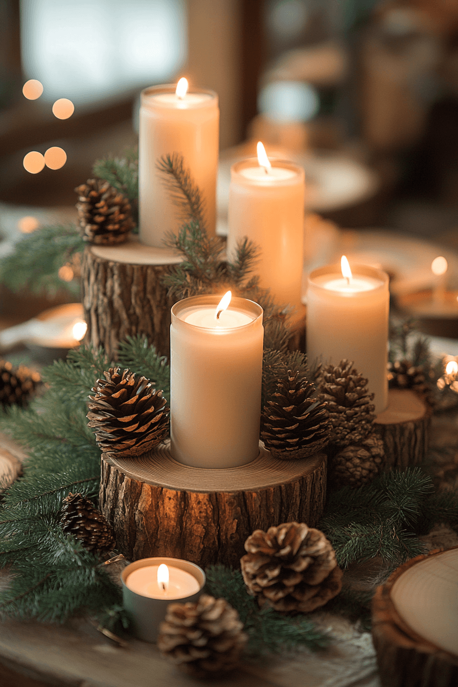 29 Christmas Candle Decor Ideas For A Dreamy Magical Christmas Atmosphere 17 christmas candle decor ideas