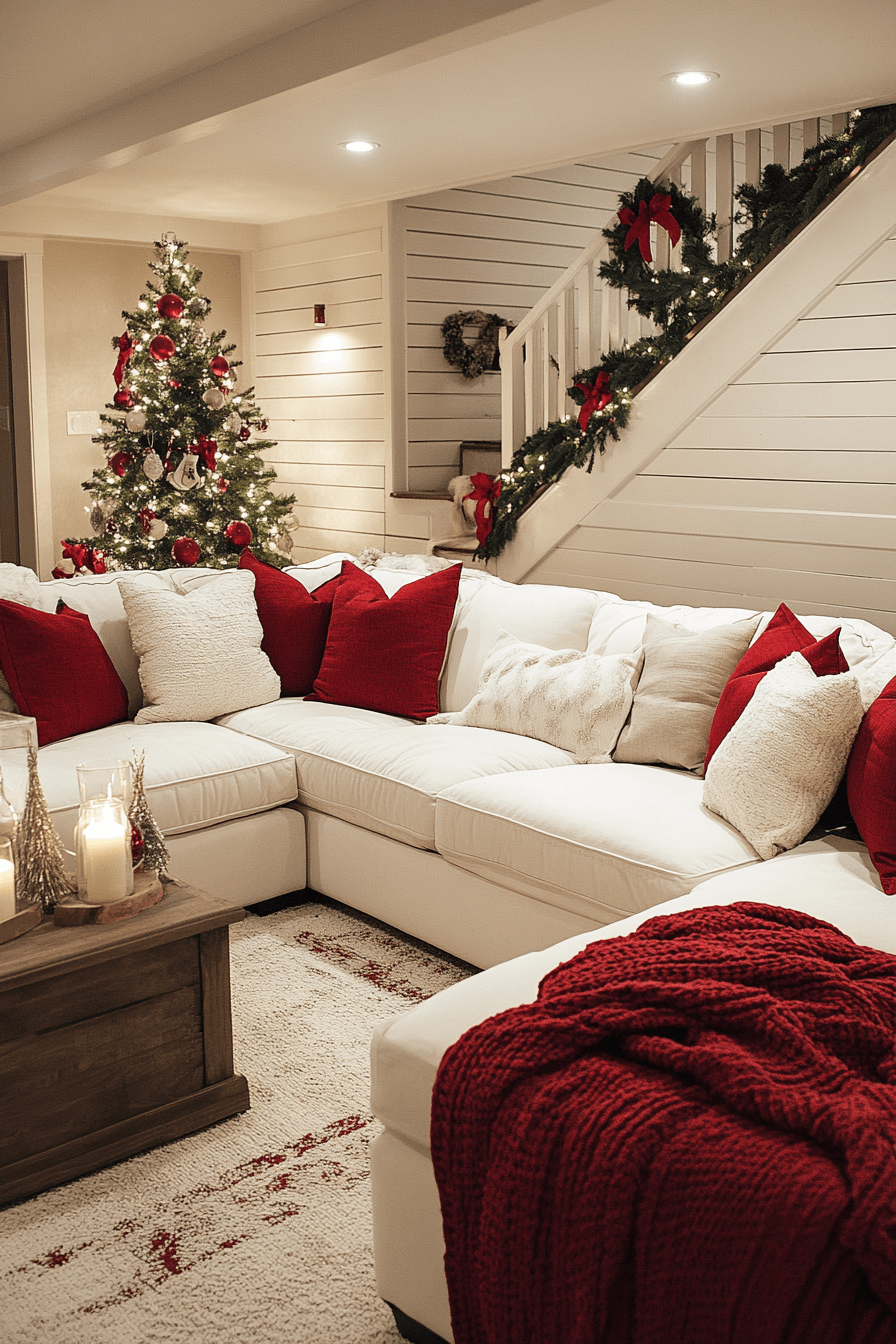 29 Red and White Christmas Decor Ideas For a Cozy Candy Cane Inspired Style 18 red and white christmas decor