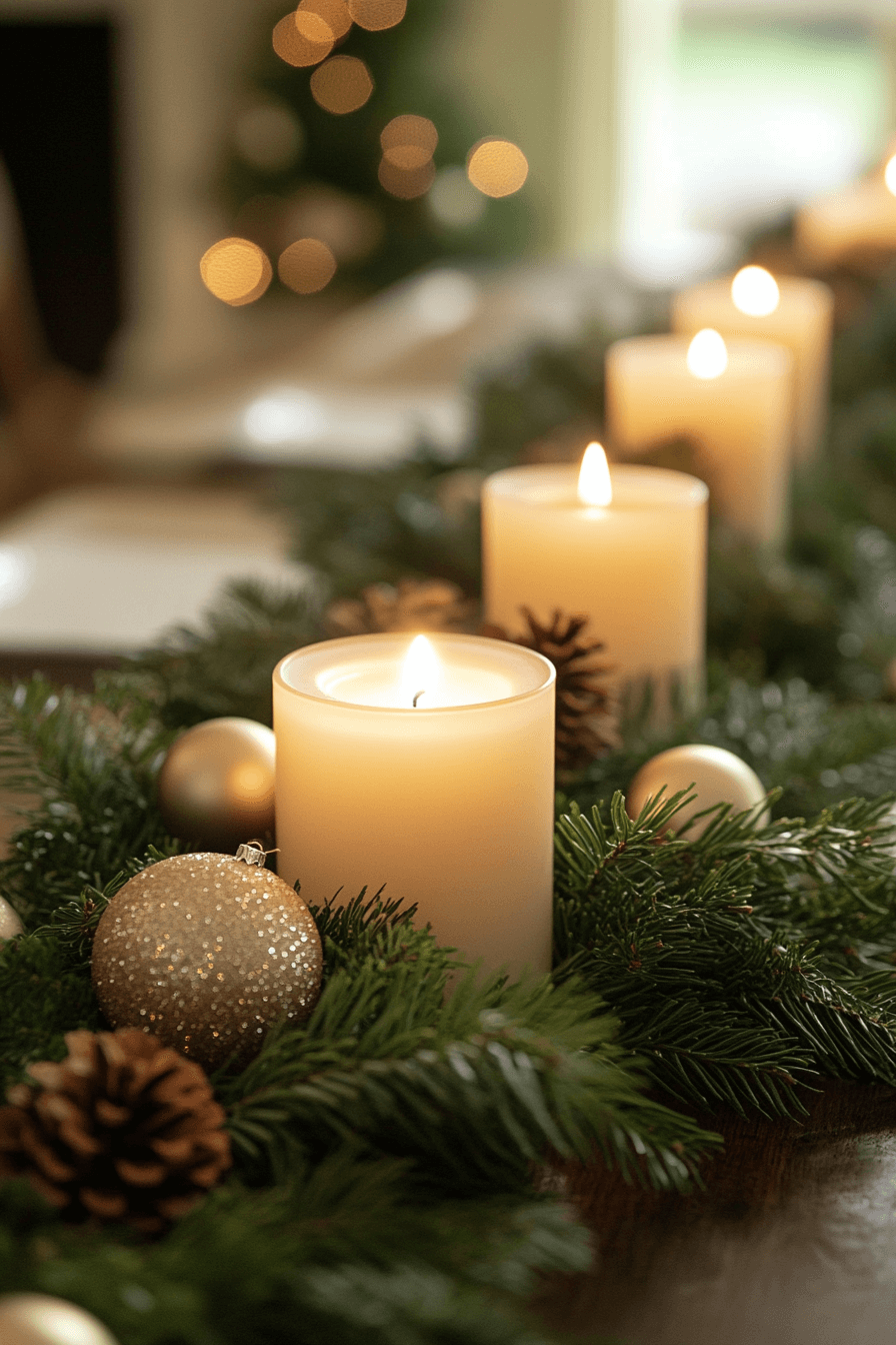 29 Christmas Candle Decor Ideas For A Dreamy Magical Christmas Atmosphere 18 christmas candle decor ideas