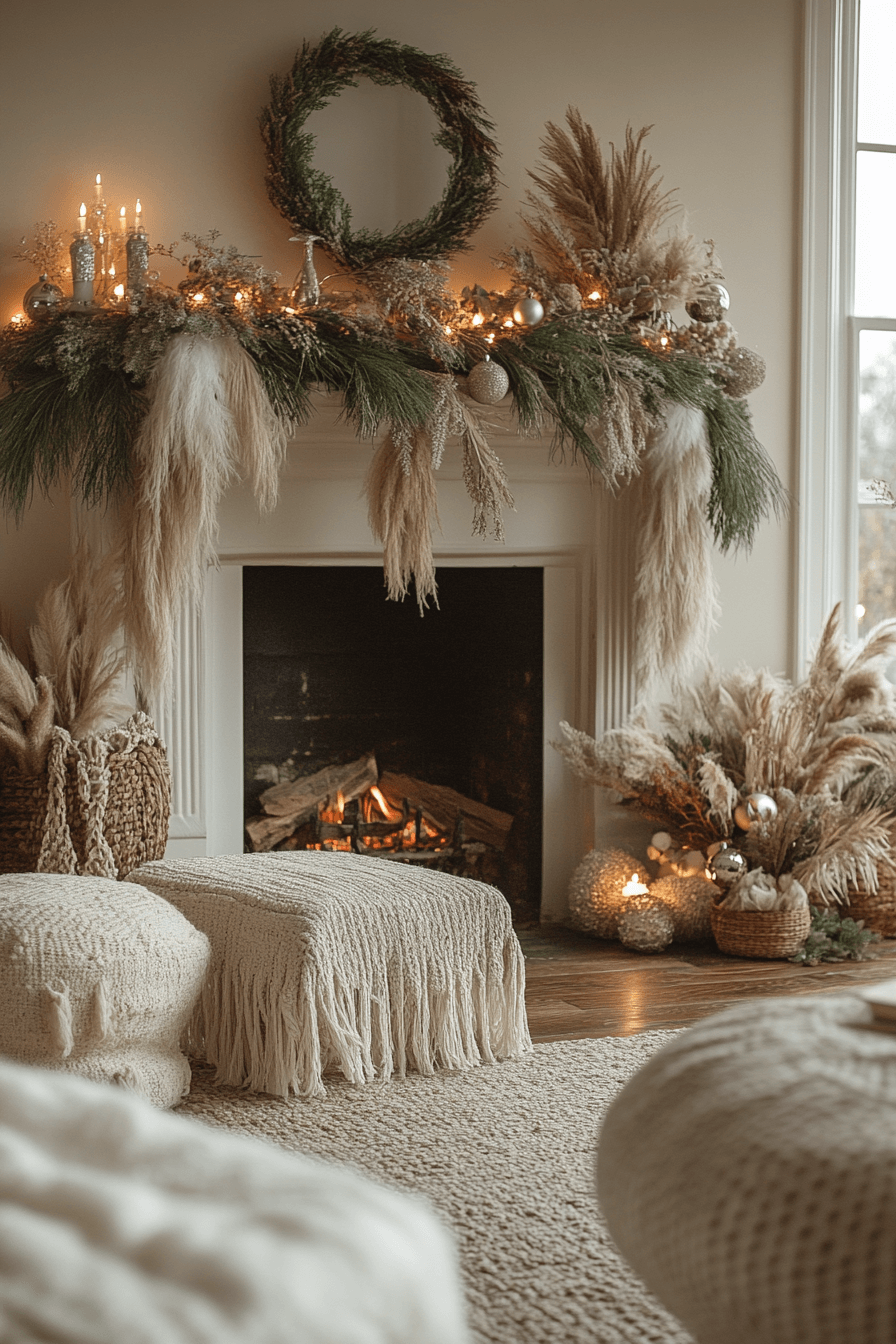 29 Christmas Mantel Decor Ideas For A Stunning Festive Fireplace Style 19 christmas mantel decor