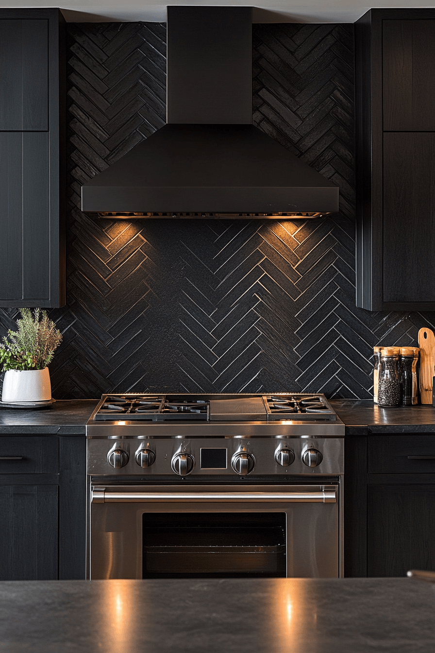 29 Herringbone Backsplash Ideas That Make Your Space Feel Inspired 19 herringbone backsplash
