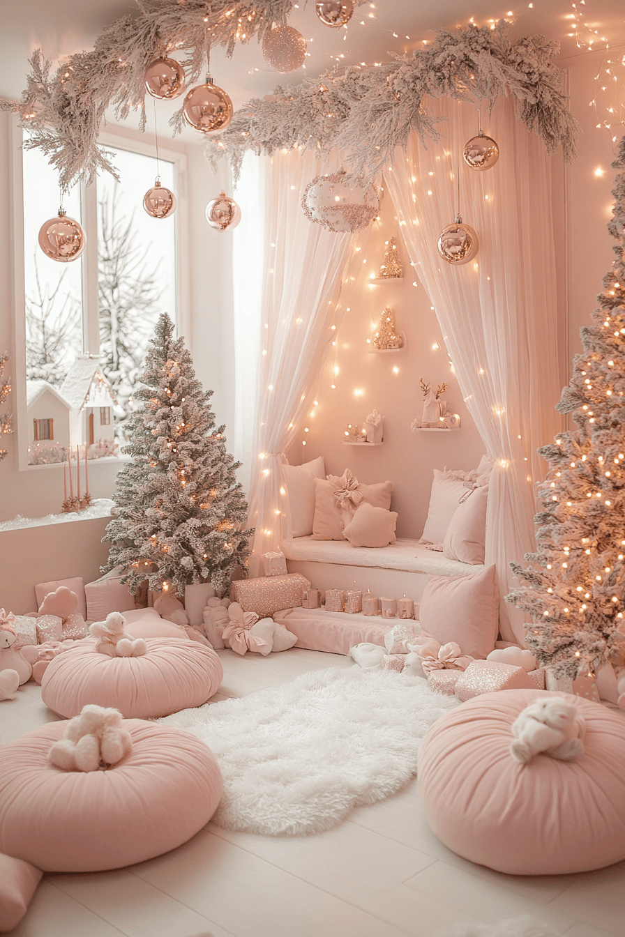 29 Rose Gold Christmas Decor Ideas For A Dreamy Sparkle Filled Celebration 19 rose gold christmas decor ideas
