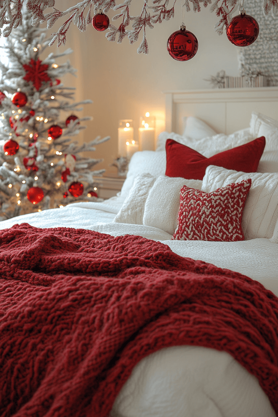 29 Red and White Christmas Decor Ideas For a Cozy Candy Cane Inspired Style 2 red and white christmas decor
