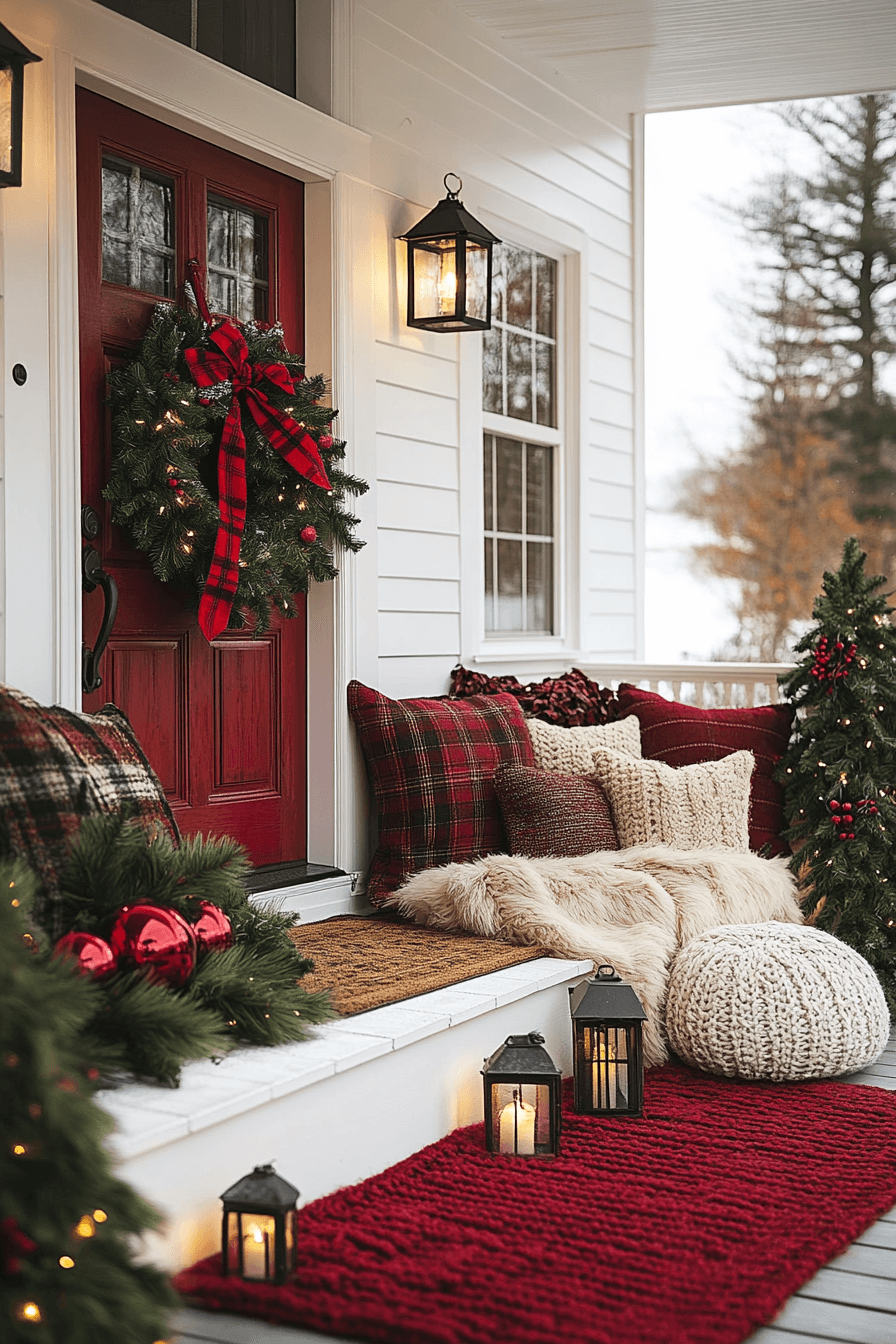 29 Christmas Porch Decor Ideas For A Bright Joy Filled Holiday Look 2 christmas porch decor