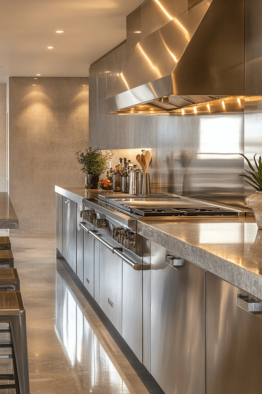 29 Stainless Steel Kitchen Countertops That Bring Professional Charm Home 2 stainless steel kitchen countertops