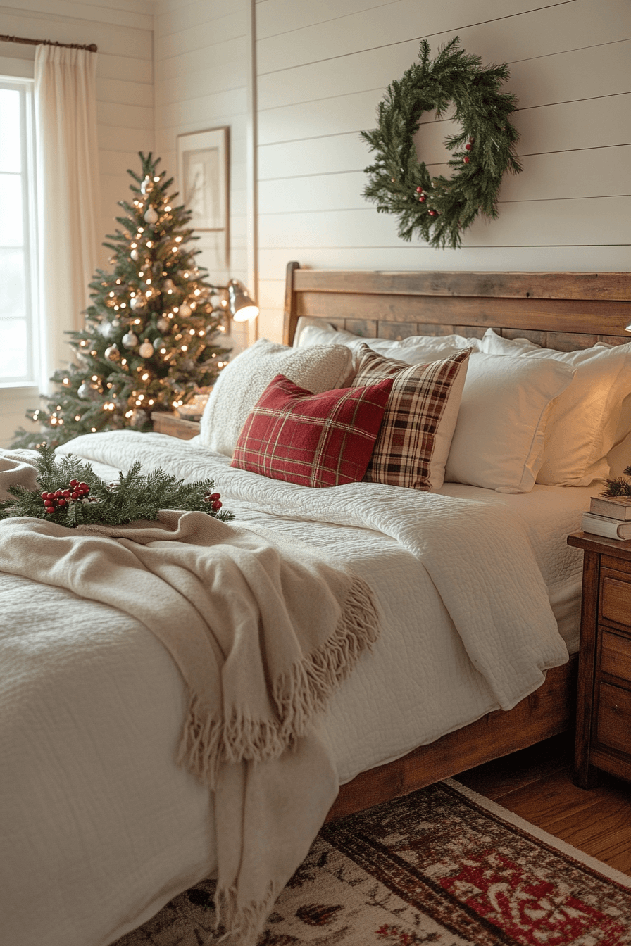 29 Farmhouse Christmas Decor Ideas for the Coziest Holiday Ever 2 farmhouse christmas decor ideas