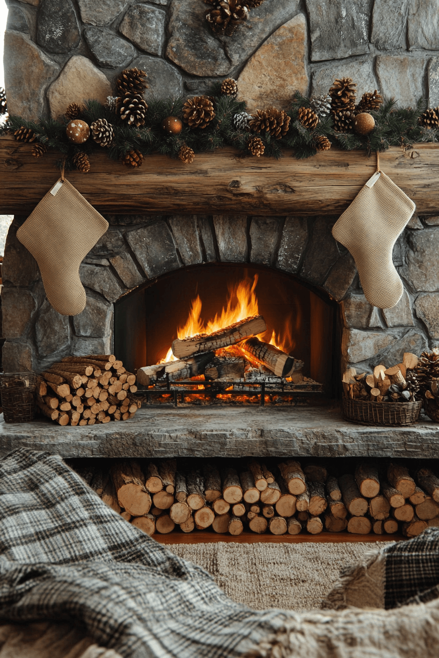29 Christmas Fireplace Decor Ideas For A Warm Merry Hearth Display 2 christmas fireplace decor
