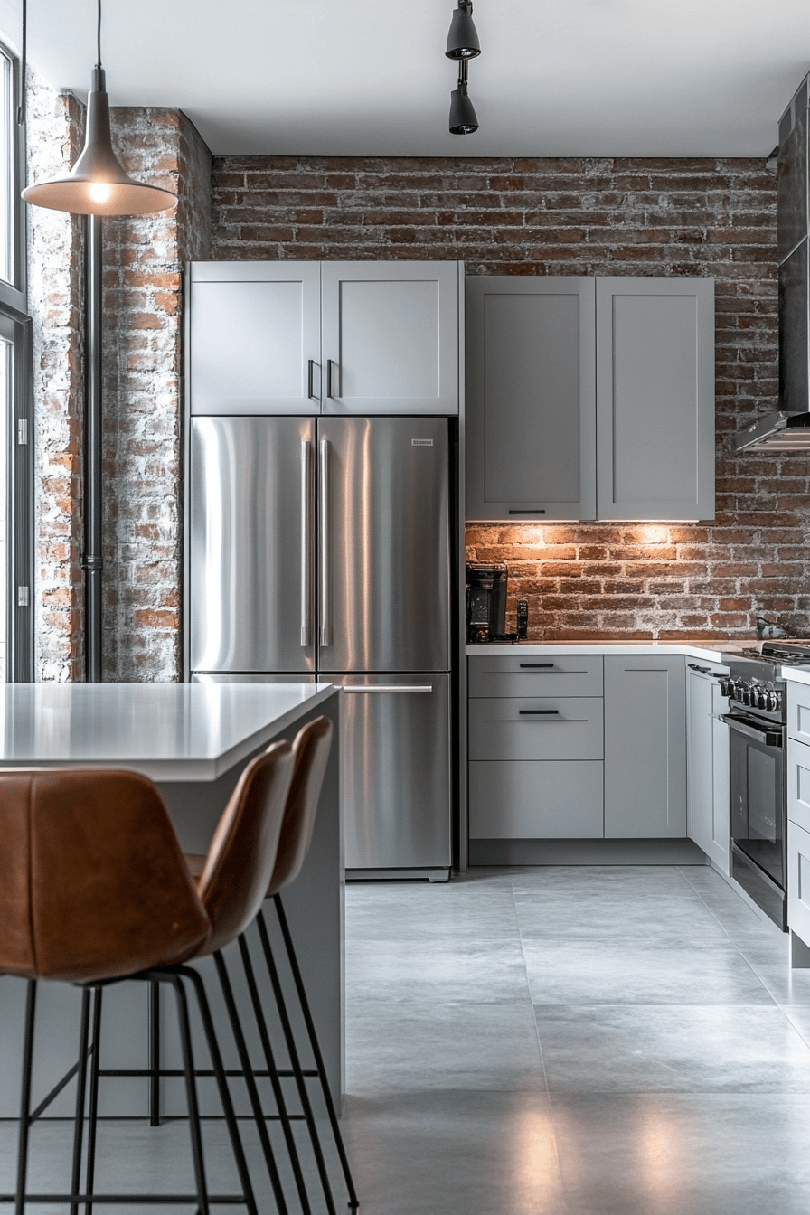 29 Brick Backsplash Kitchen Ideas That Capture Effortless Farmhouse Appeal 2 brick backsplash kitchen