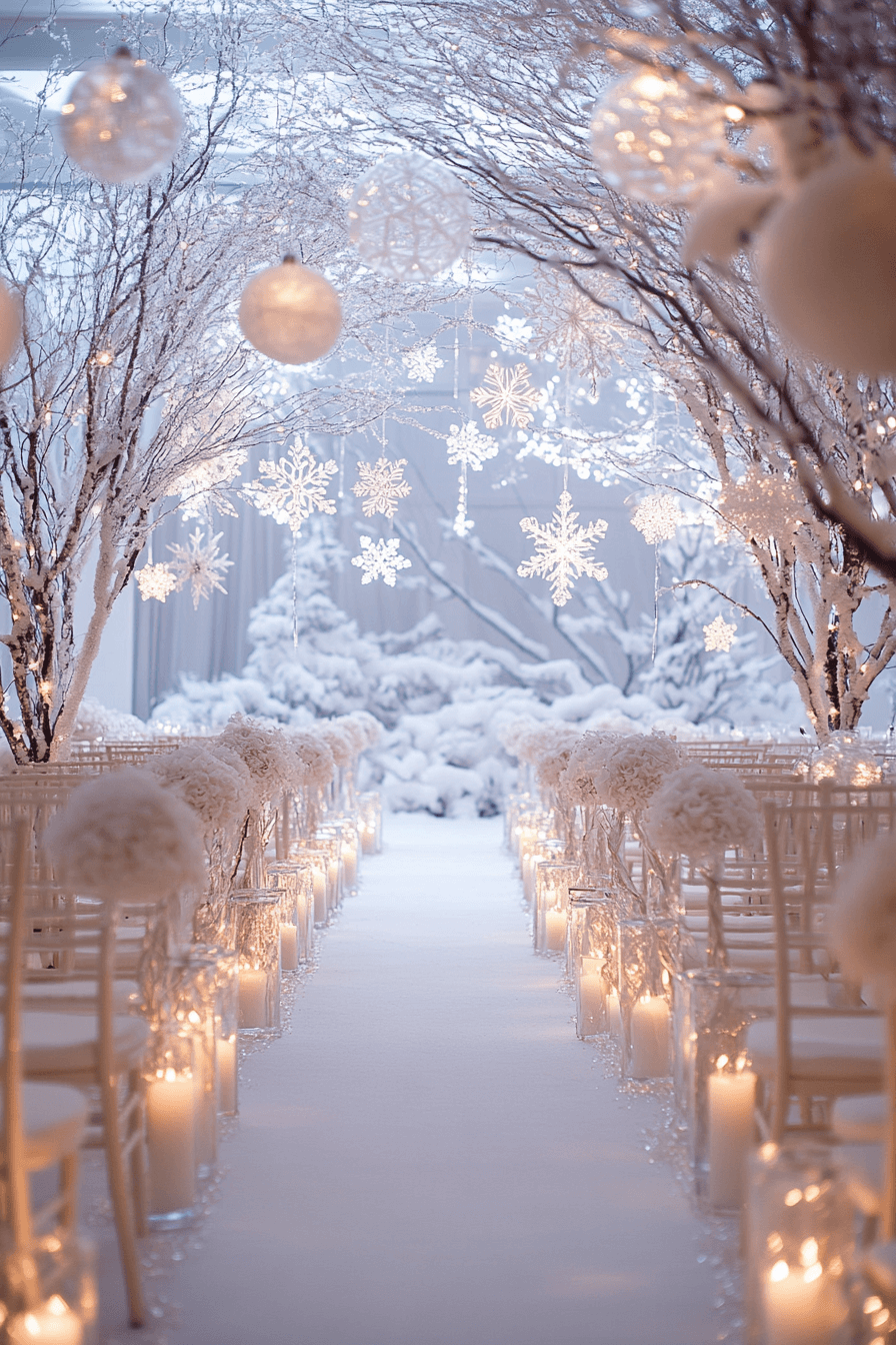 29 Christmas Wedding Ideas For A Stunning Merry Wedding Atmosphere 2 christmas wedding ideas
