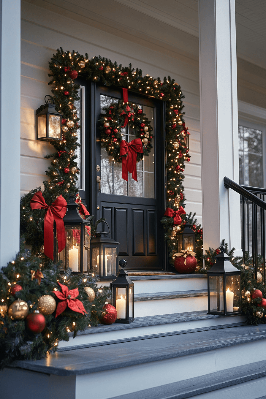29 Christmas Porch Decor Ideas For A Bright Joy Filled Holiday Look 20 christmas porch decor