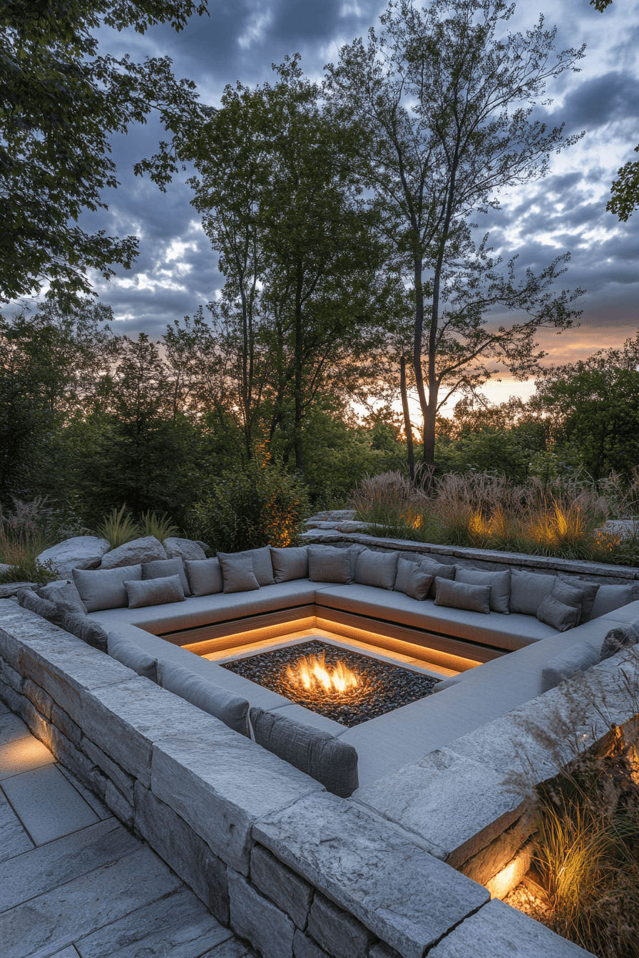 29 Backyard Fire Pit Ideas Lounge Areas That Make Evenings Feel Magical 20 backyard fire pit ideas lounge areas