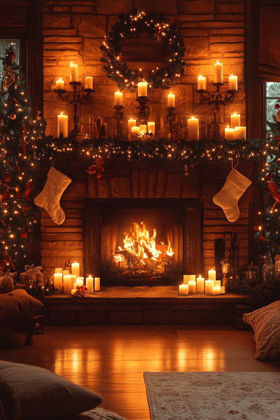 29 Christmas Candle Decor Ideas For A Dreamy Magical Christmas Atmosphere 21 christmas candle decor ideas