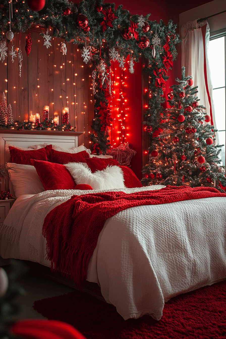 29 Red and White Christmas Decor Ideas For a Cozy Candy Cane Inspired Style 21 red and white christmas decor