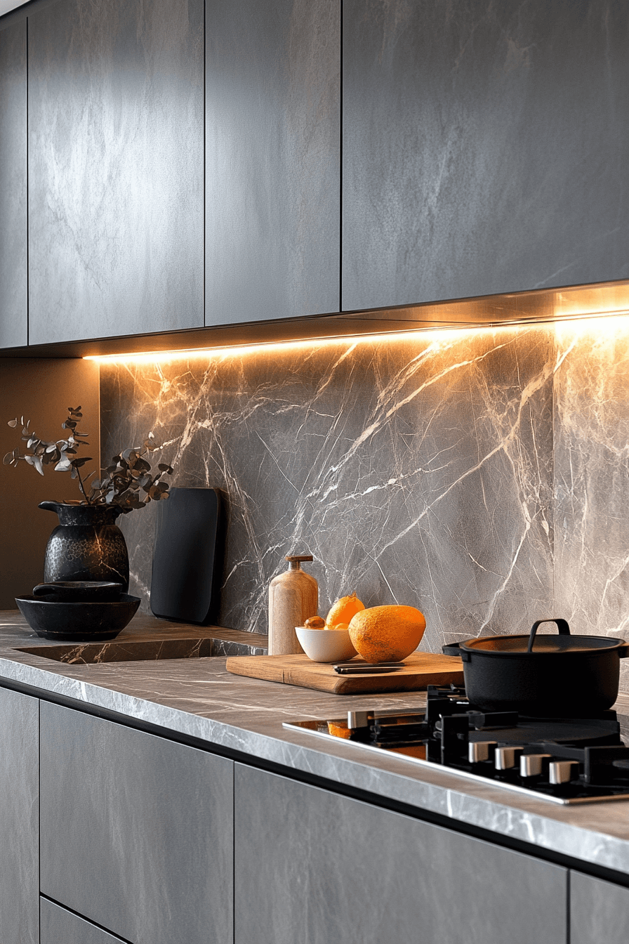 29 Marble Backsplash Inspirations To Create A Bright Modern Space 21 marble backsplash