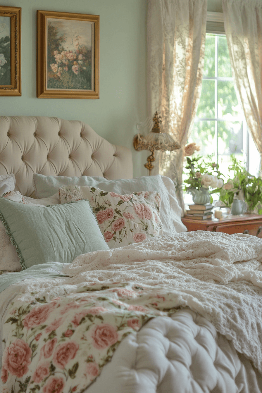 29 Vintage Farmhouse Bedroom Designs To Inspire Charming Cozy Interiors 22 vintage farmhouse bedroom