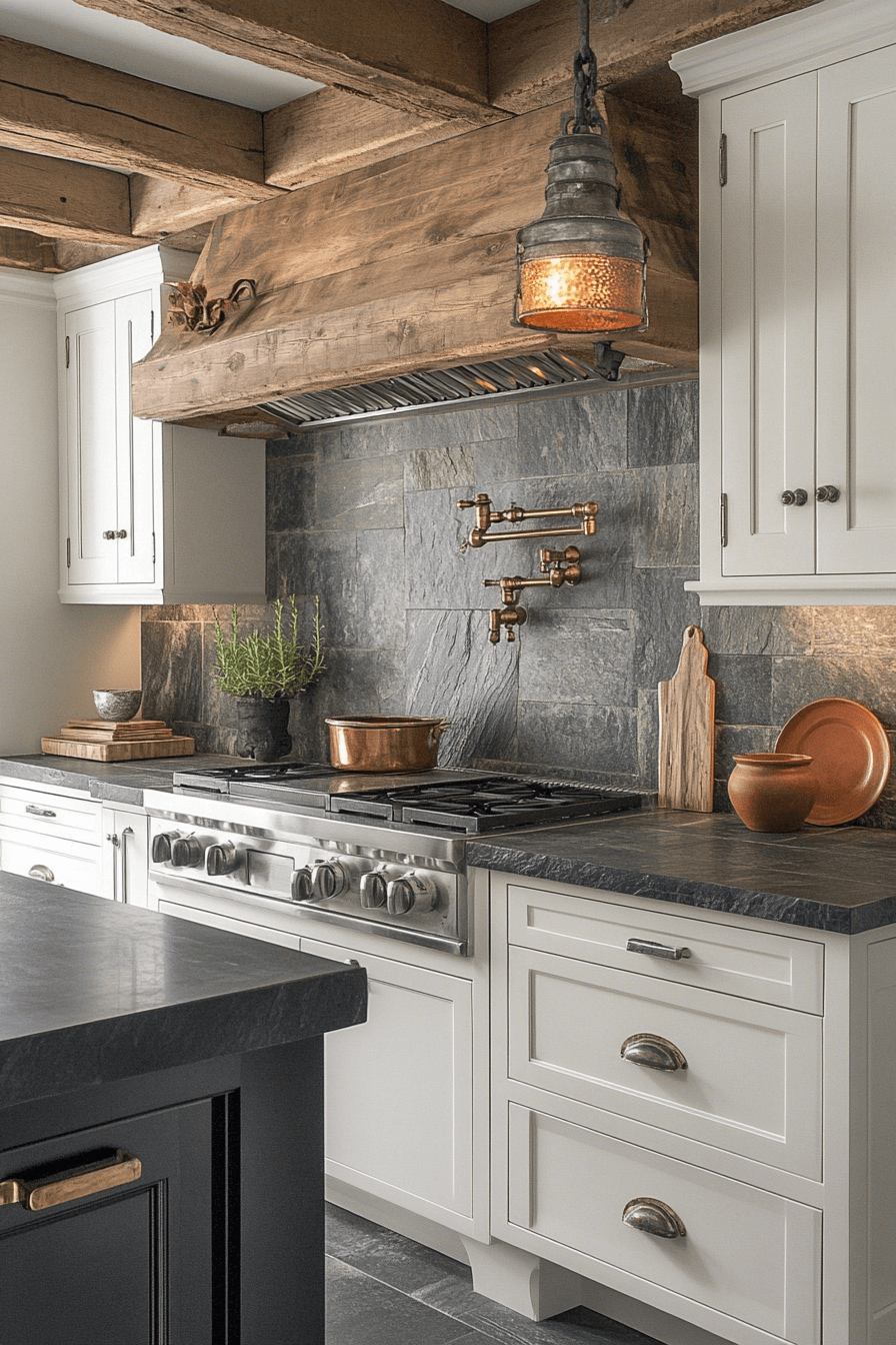 29 Stone Backsplash Kitchen Designs To Bring Texture And Tranquility Together 22 stone backsplash kitchen
