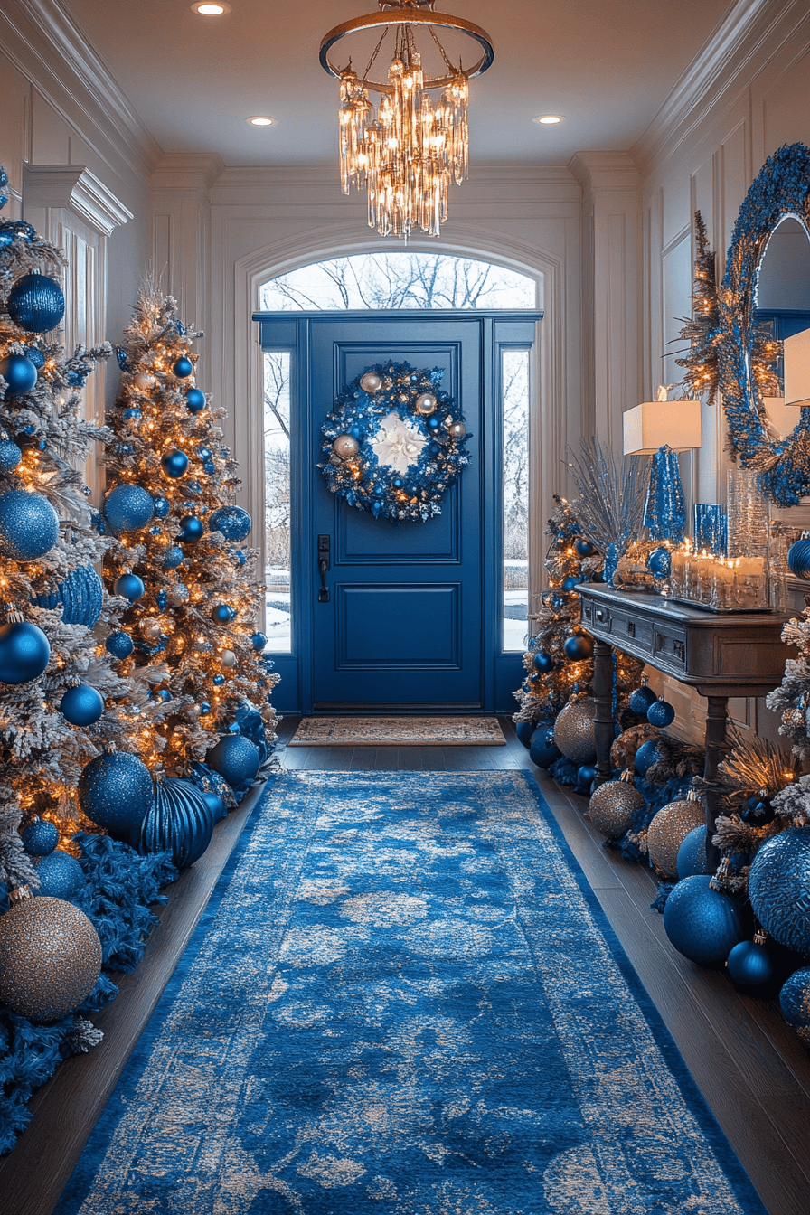 29 Blue Christmas Decor Ideas for a Magical Winter Glow 23 blue christmas decor ideas