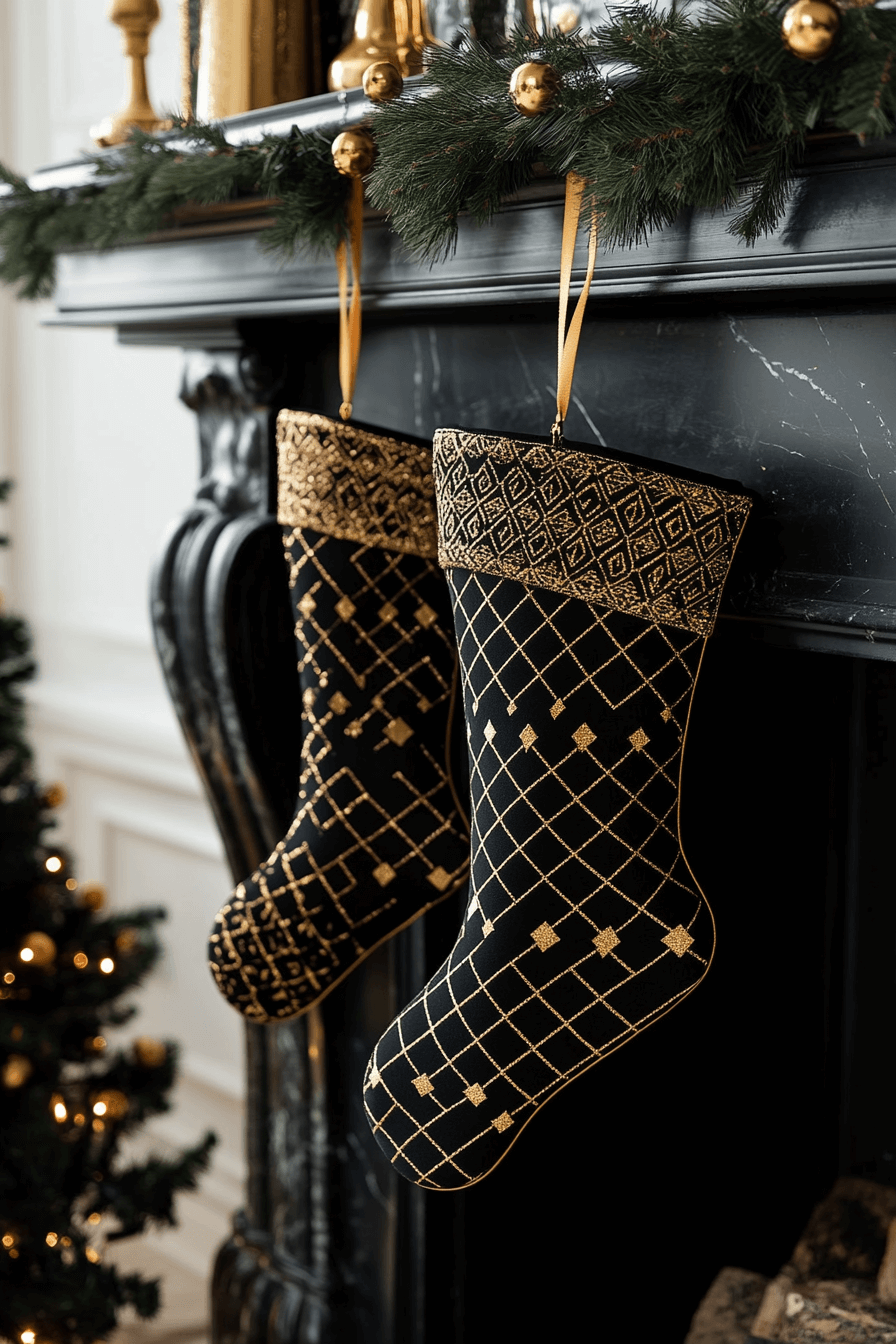 29 Stocking Decorating Ideas That Make Your Mantel Shine Bright 23 stocking decorating ideas