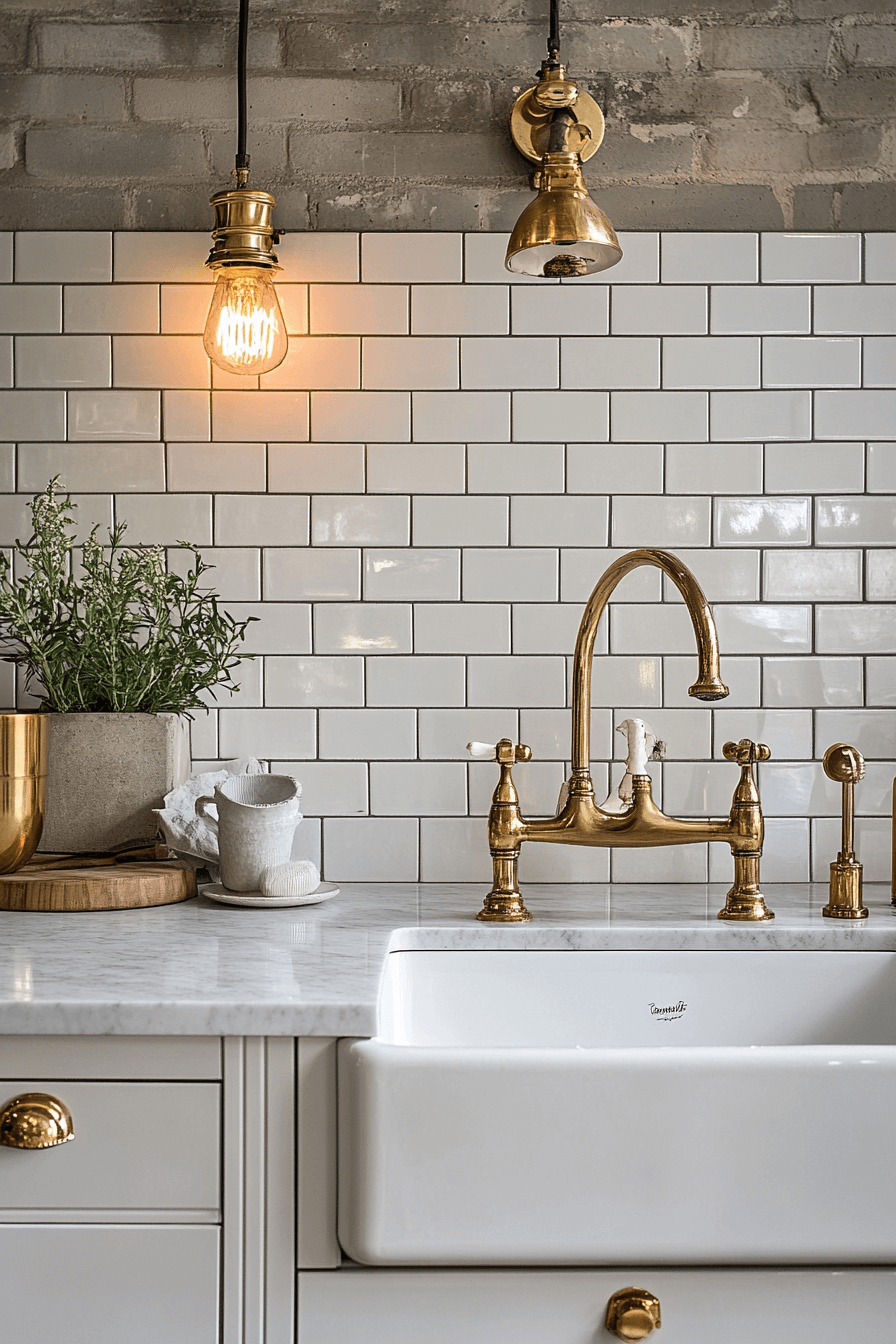 29 White Backsplash Kitchen Ideas That Spark Happy Modern Energy 23 white backsplash kitchen