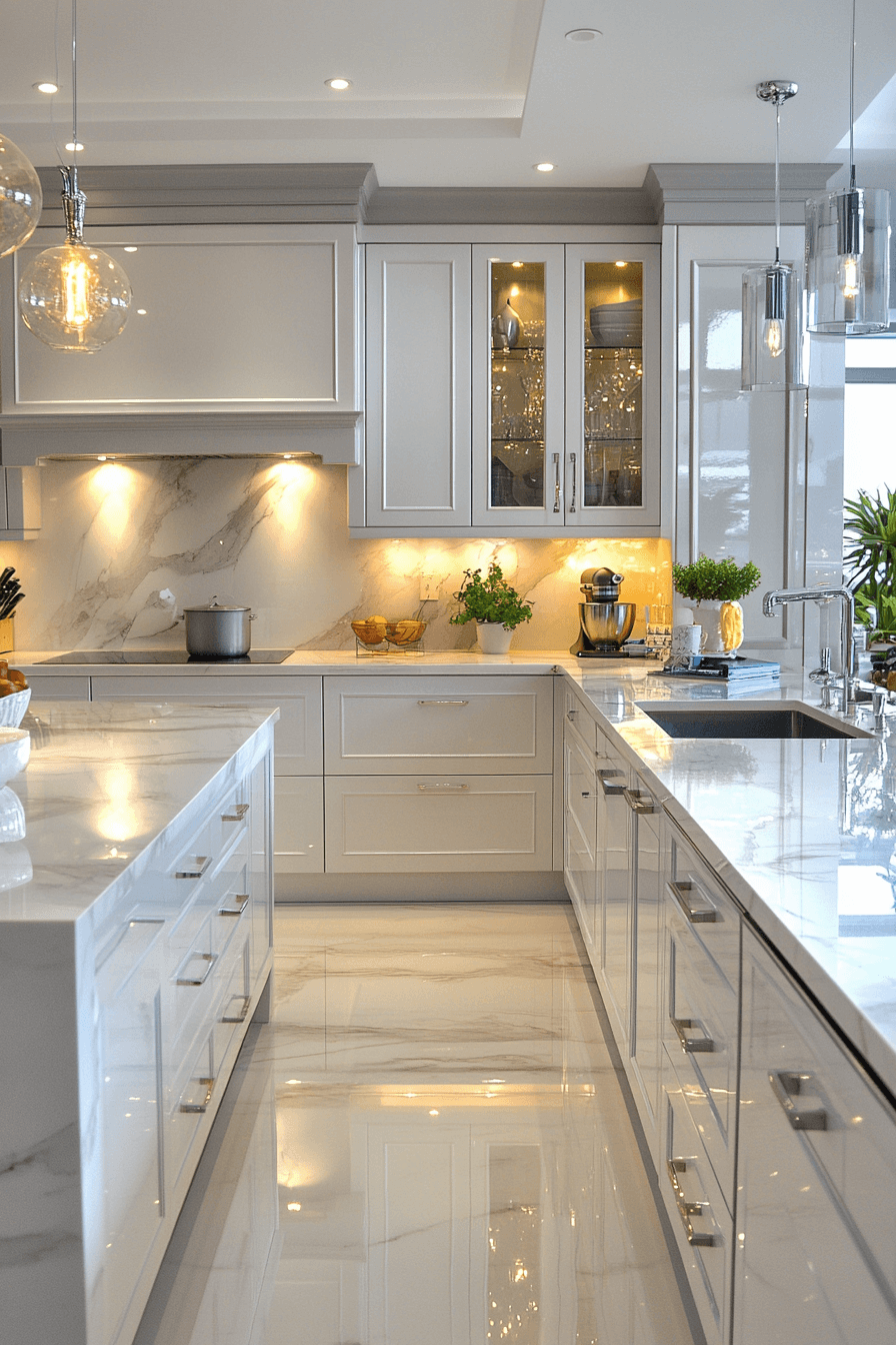 29 White Marble Countertops That Add Instant Elegance to Any Space 23 white marble countertops