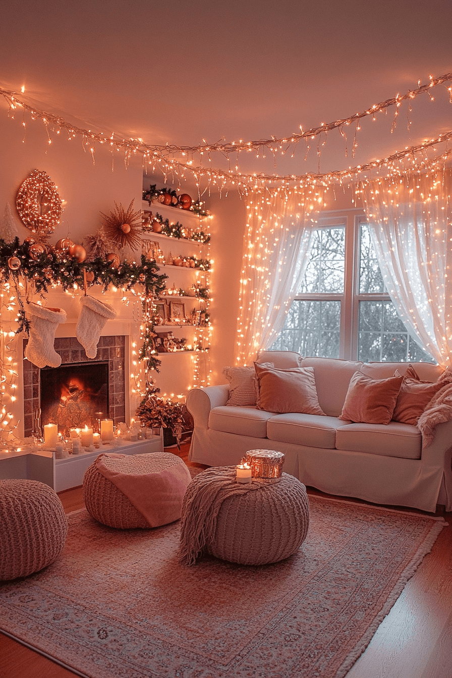 29 Rose Gold Christmas Decor Ideas For A Dreamy Sparkle Filled Celebration 23 rose gold christmas decor ideas
